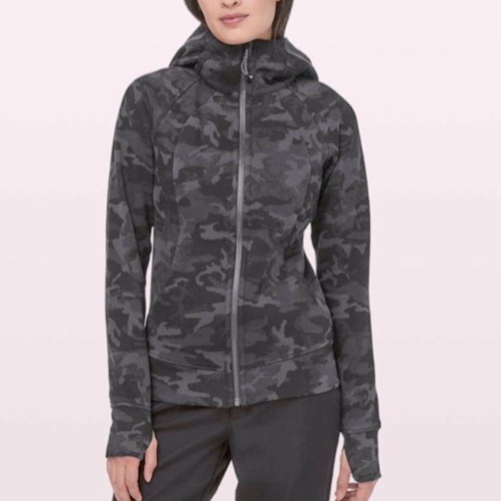 Lulu Camo Zip Hoodie - Size 4